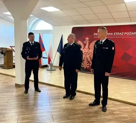 Asp. sztab. Mariusz Dobosz zakończył służbę w PSP Krasnystaw po 31 latach