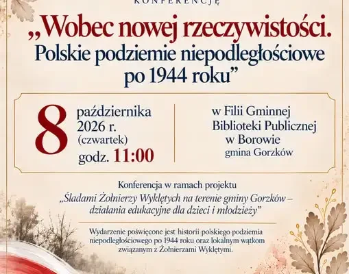 Konferencja o Żołnierzach Wyklętych w Borowie – 8 października 2026