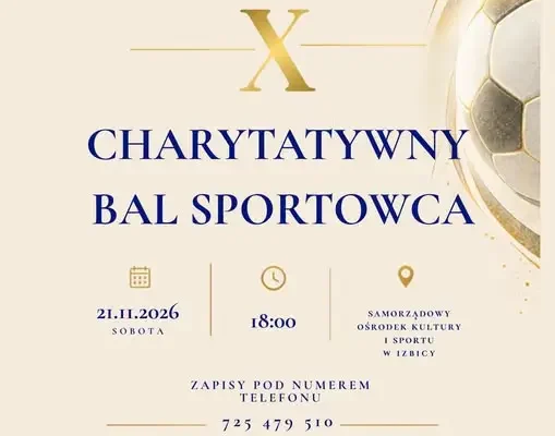 X Bal Sportowca w Izbicy – zapisy trwają, jubileusz 100-lecia Ruchu Izbica