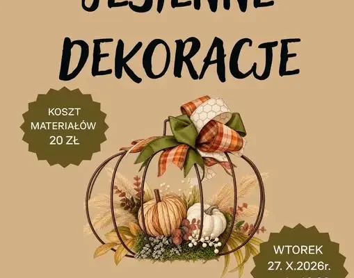 Warsztaty rękodzielnicze „Jesienne dekoracje” w bibliotece w Fajsławicach