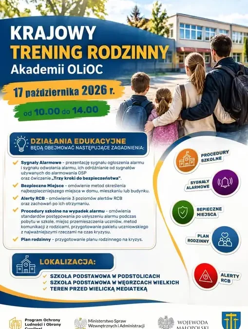 Krajowy Trening Rodzinny Akademii OLiOC w Wieliczce – już 17 października
