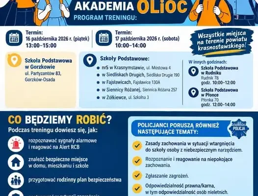 Krajowy Trening Rodzinny w powiecie krasnostawskim – policjanci uczą bezpieczeństwa