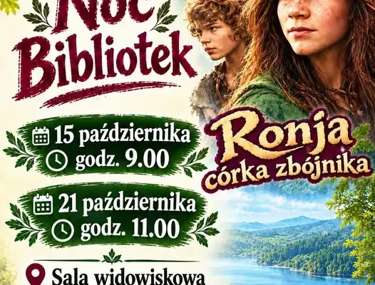 Biblioteka Publiczna Gminy Żółkiewka zaprasza na projekcję filmu „Ronja córka zbójnika”