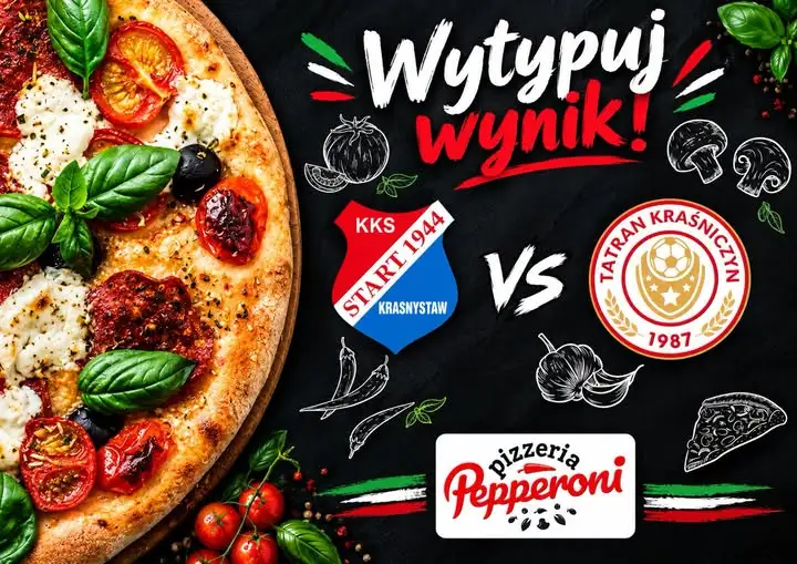 Start 1944 Krasnystaw zagra z Tatranem Kraśniczyn. Do wygrania pizza!