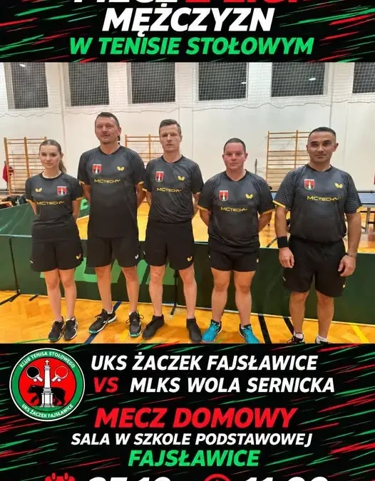 UKS Żaczek Fajsławice zmierzy się z MLKS Wola Sernicka 25 października