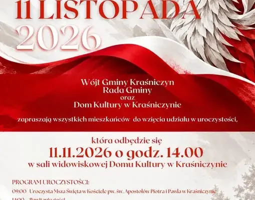 Kraśniczyn zaprasza na wspólne świętowanie 11 Listopada