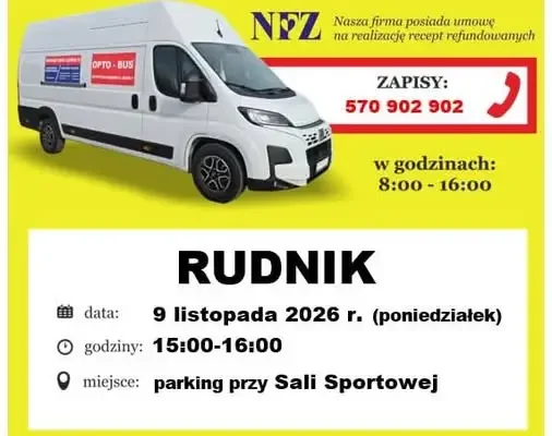 Bezpłatne badanie wzroku w Rudniku – 9 listopada 2026
