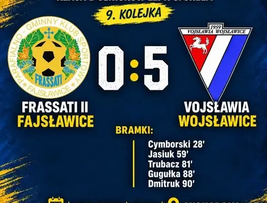 Frassati II Fajsławice kończy jesień na 8. miejscu po porażce z Vojsławią