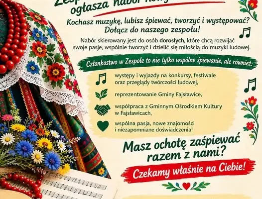 Fajsławianki szukają nowych głosów – dołącz do zespołu śpiewaczego